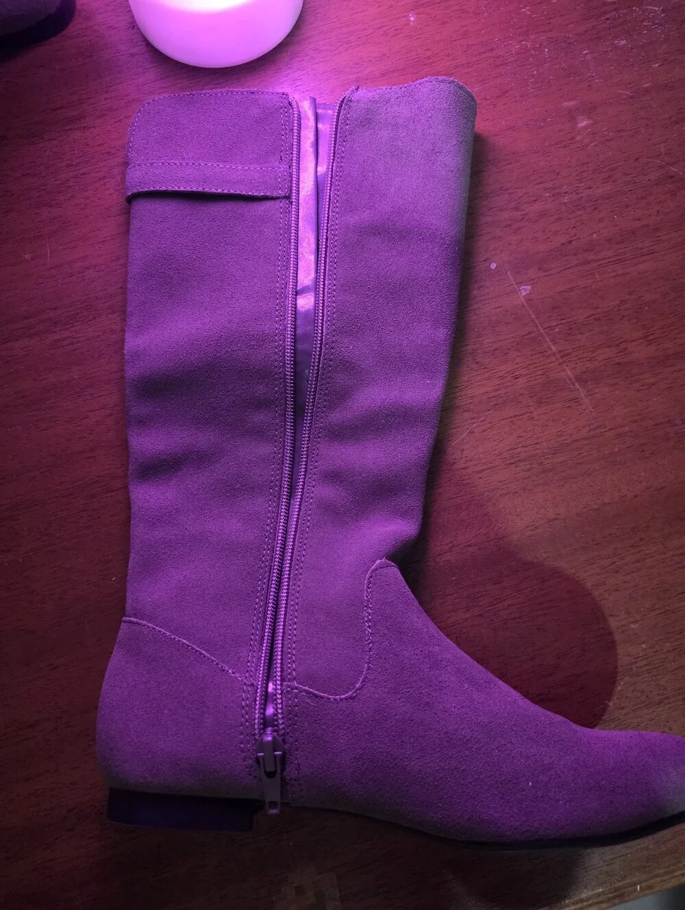 Style & Co. Purple Over-the-Knee Suede Boots